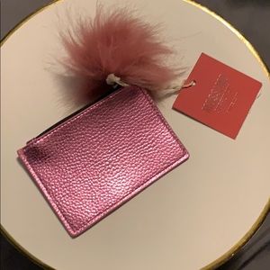 Pink Pon Card holder